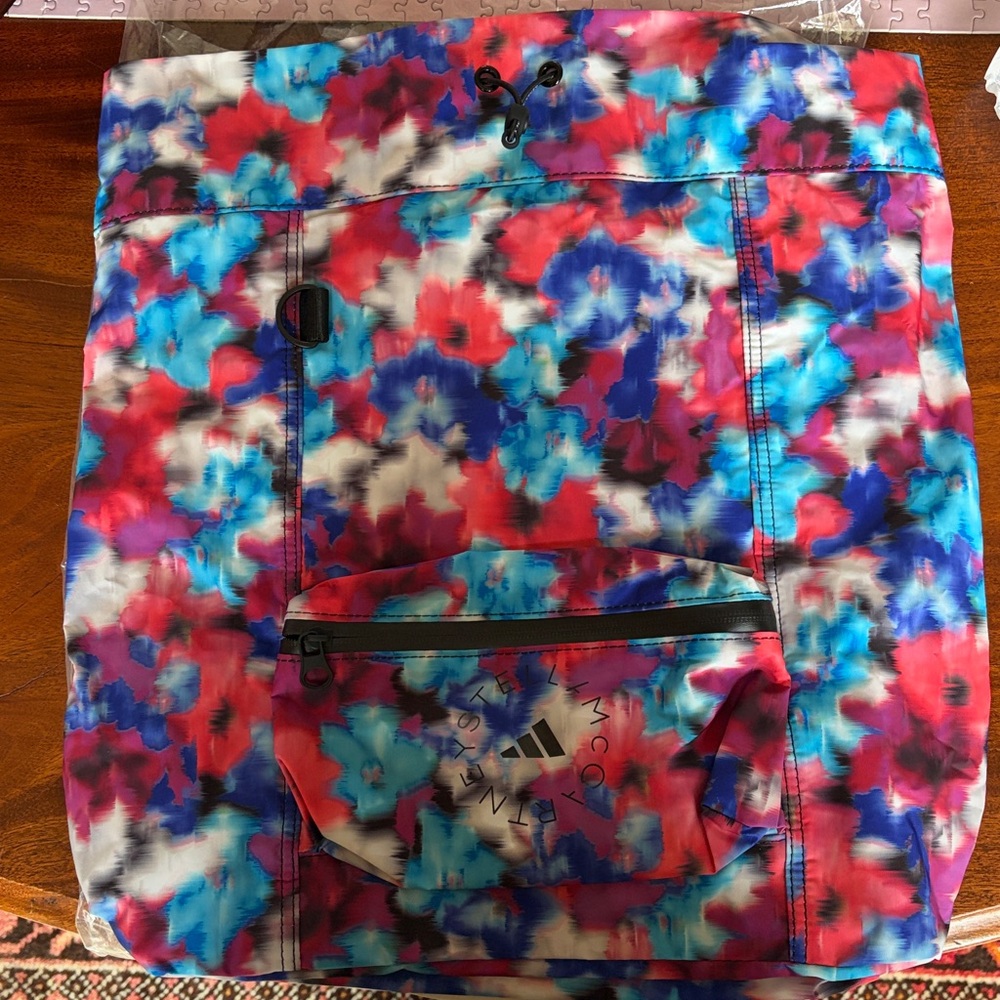 NWT Adidas by Stella McCartney Gym Sack Packable Backpack - Picture 6 of 10